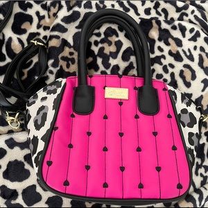 Betsey Johnson Pink Animal Print Bag